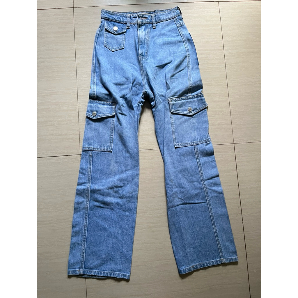 preloved cargo pants high waist ckey jeans