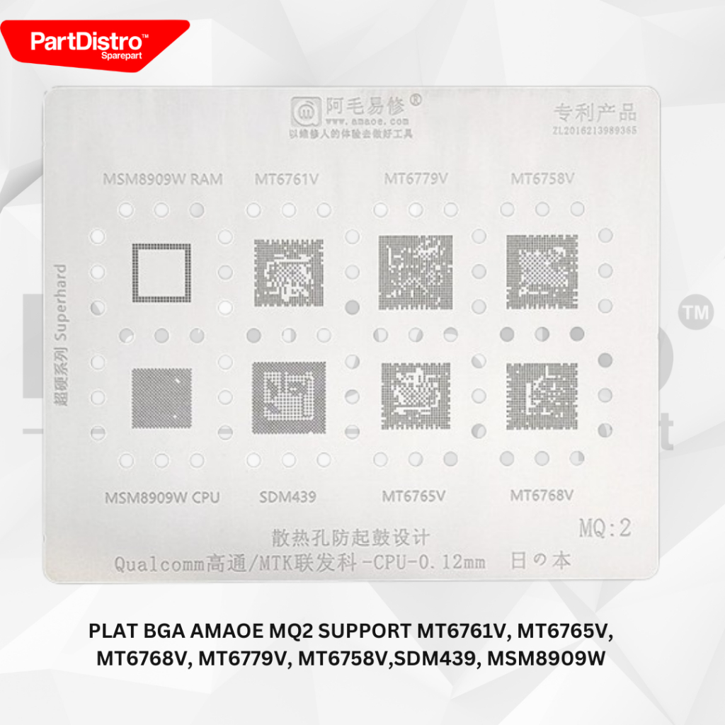 PLAT BGA AMAOE MQ2 SUPPORT MT6761V, MT6765V, MT6768V, MT6779V, MT6758V,SDM439, MSM8909W