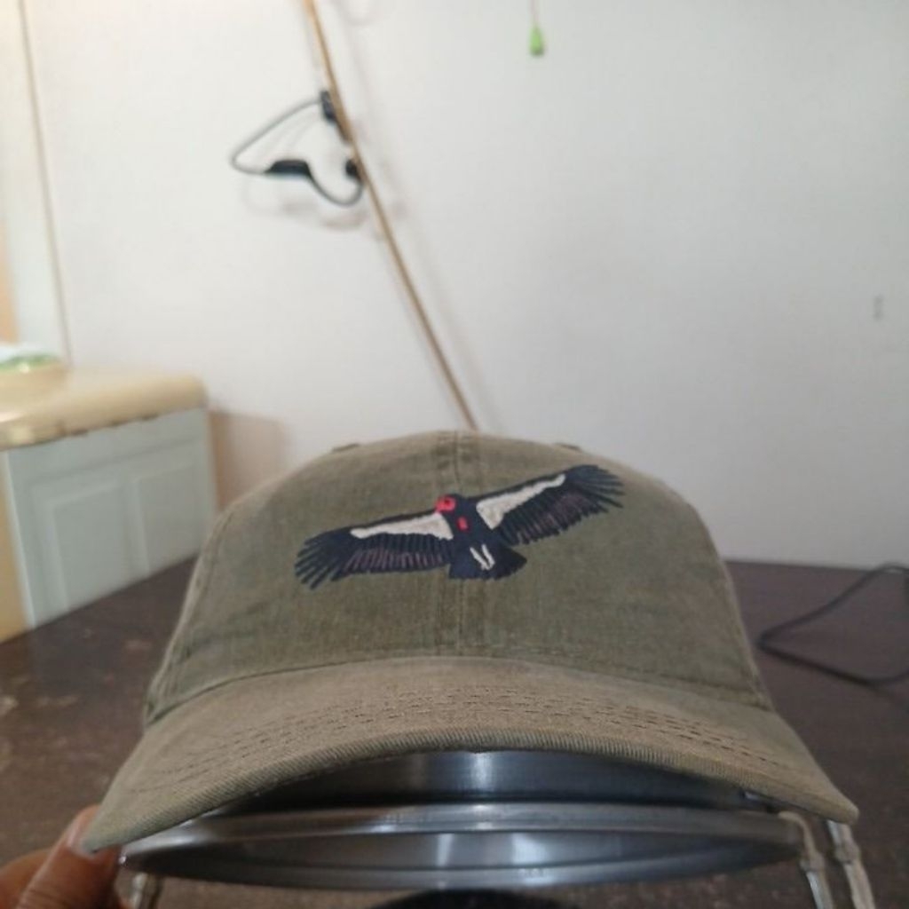 Topi baseball bahan katun denim warna army washing logo bordir depan belakang ECO REFTILSHIRT.COM se