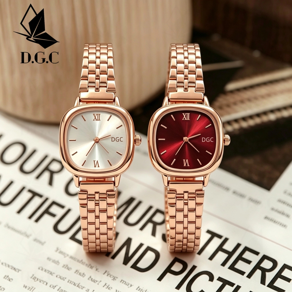 DGC 10592 Jam Tangan Wanita Rantai Analog Adjustable Quartz Simple Modern Gaya Casual dgc Jam Tangan
