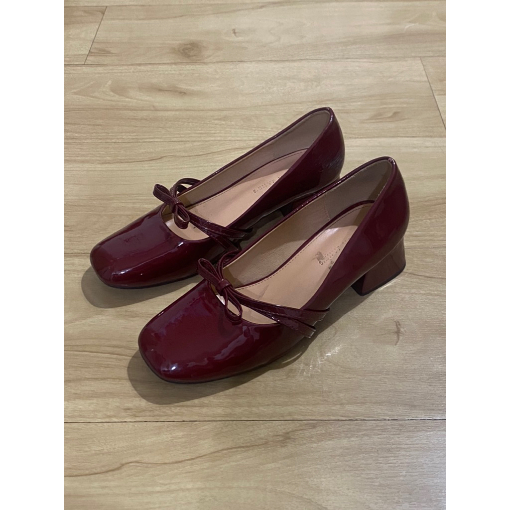 amanda jane’s jane heels X-24118 maroon size 39