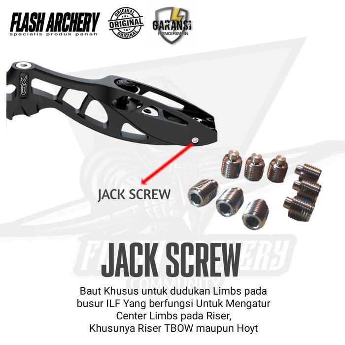 JACK SCREW RISER Baut Riser Untuk dudukan Limbs ILF TBOW / HOYT