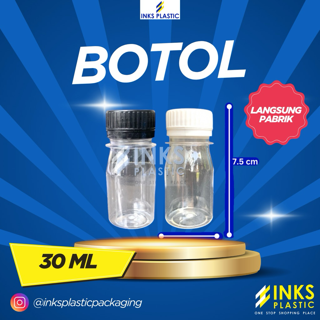 BOTOL PLASTIK 30 ML BOTOL KECIL ZAM-ZAM KAPSUL JELLY SAOS SAUCE 30ML