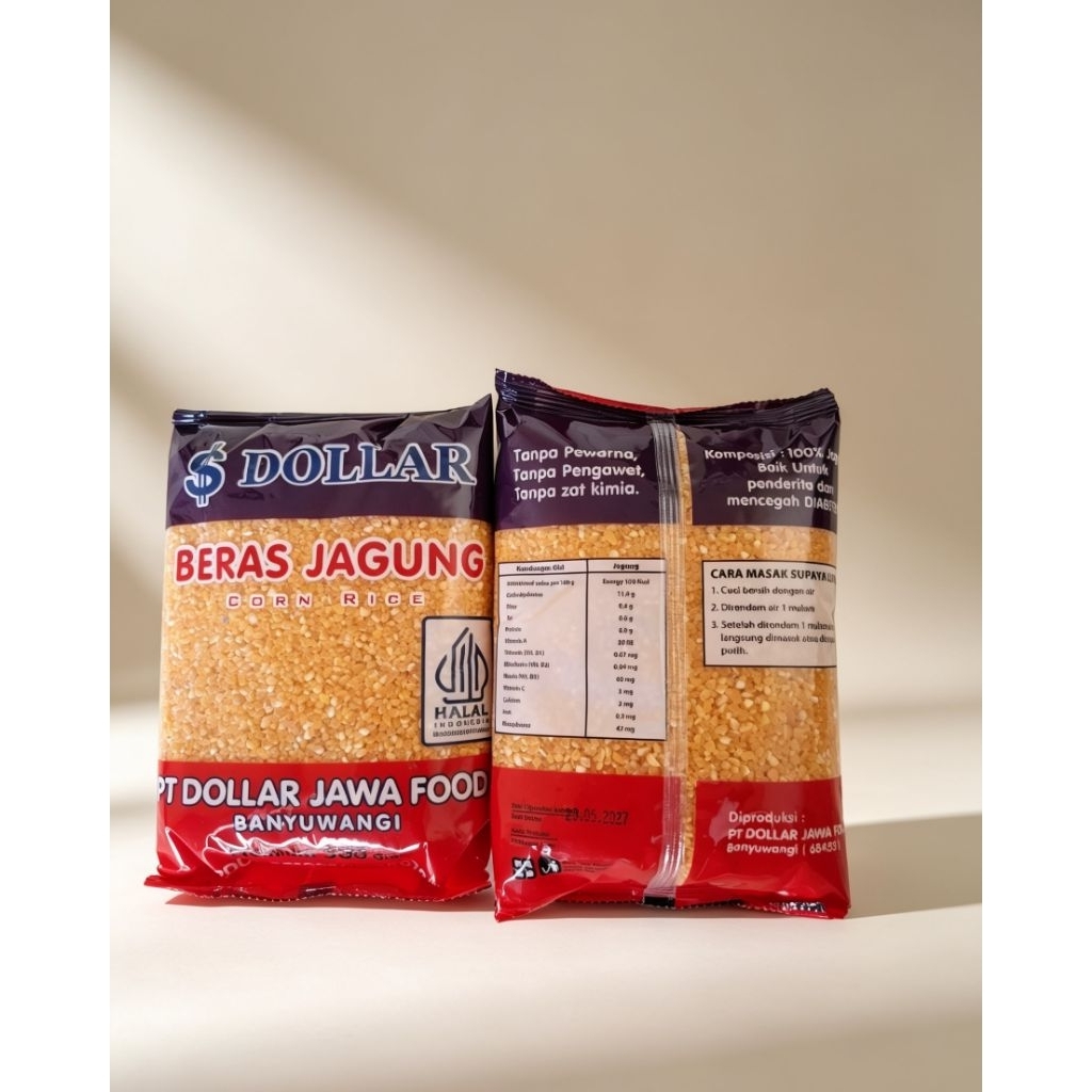 [TERMURAH] Beras jagung dollar 500gr / Beras jagung diet / Beras jagung/ beras jagung dollar