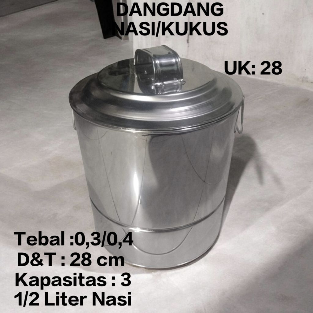 dandang nasi langseng/kukus ukuran 28cm