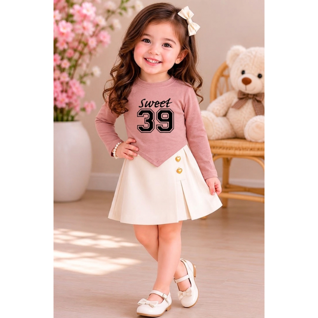atasan anak cewek lengan panjang model pasung usia 1-12 tahun kaos anak perempuan crop pasung model 
