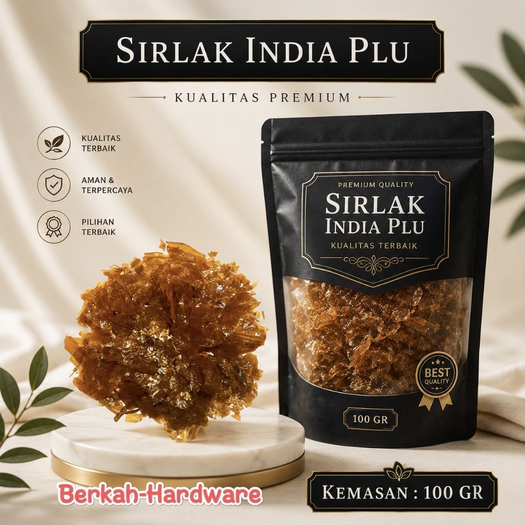 Shellac sirlak emping india serlak premium 100gram