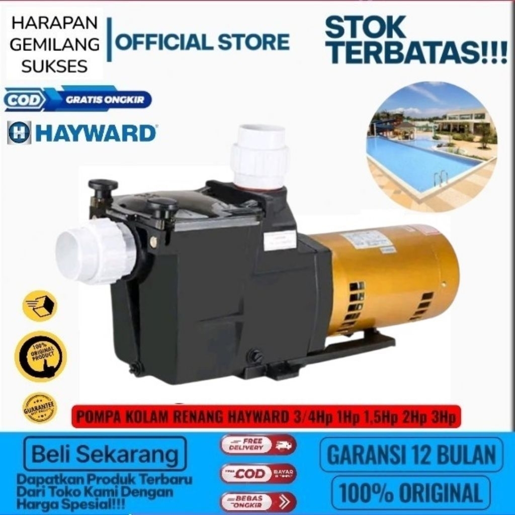 Pompa Kolam Renang Hayward Super Pump 2Hp - Model SP1005 Hayward 2Hp