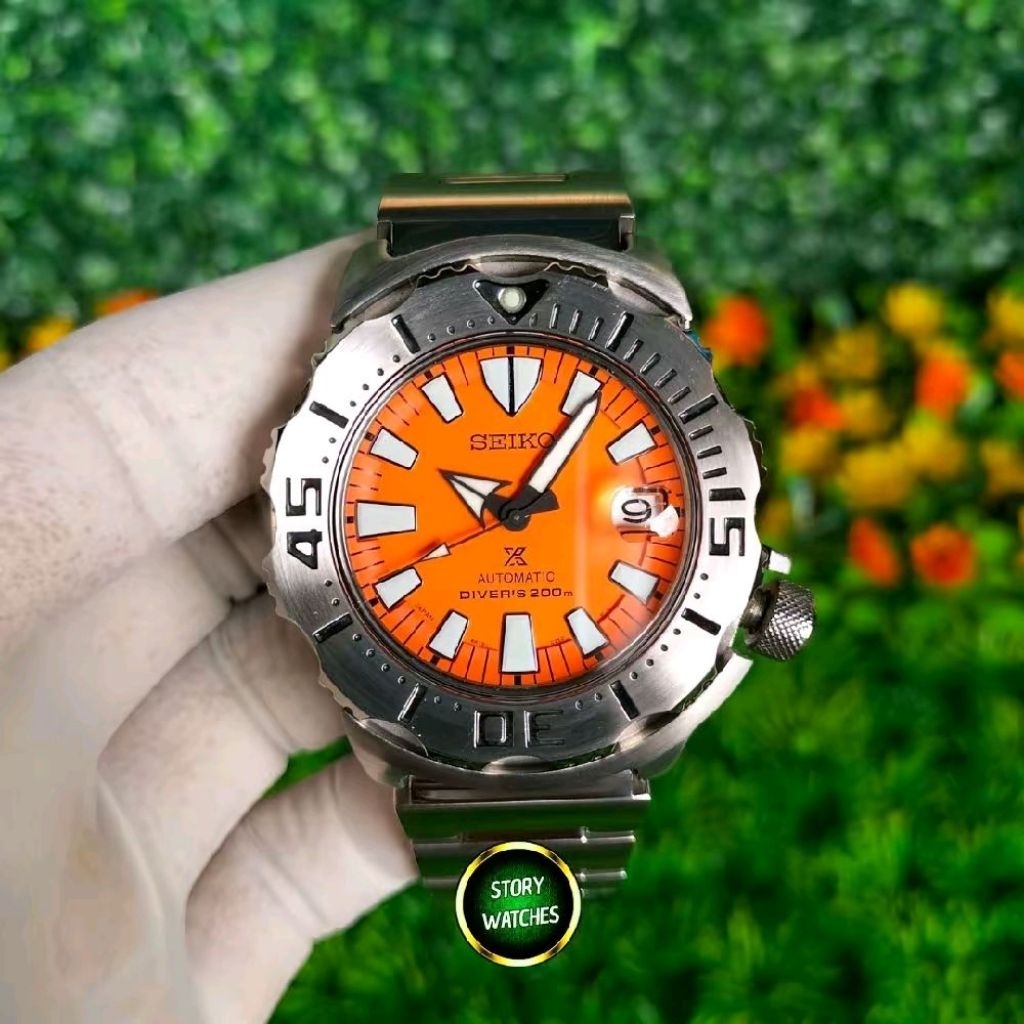 SEIKO JDM Exclusive SBDC023 Monster Orange Sunburst Gen3 Prospex Diver Automatic