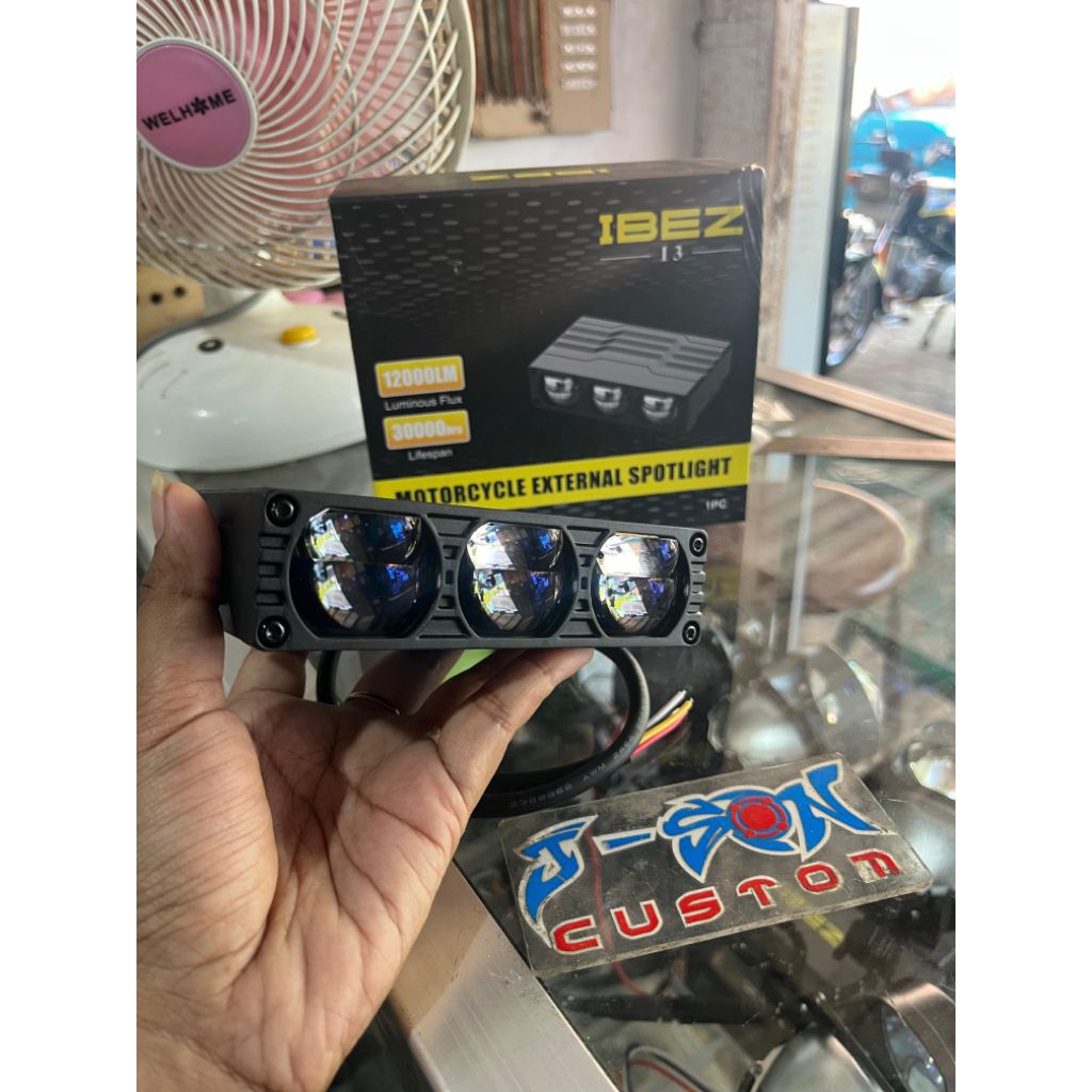 IBEZ i3 - Lampu Tembak Biled 3 mata