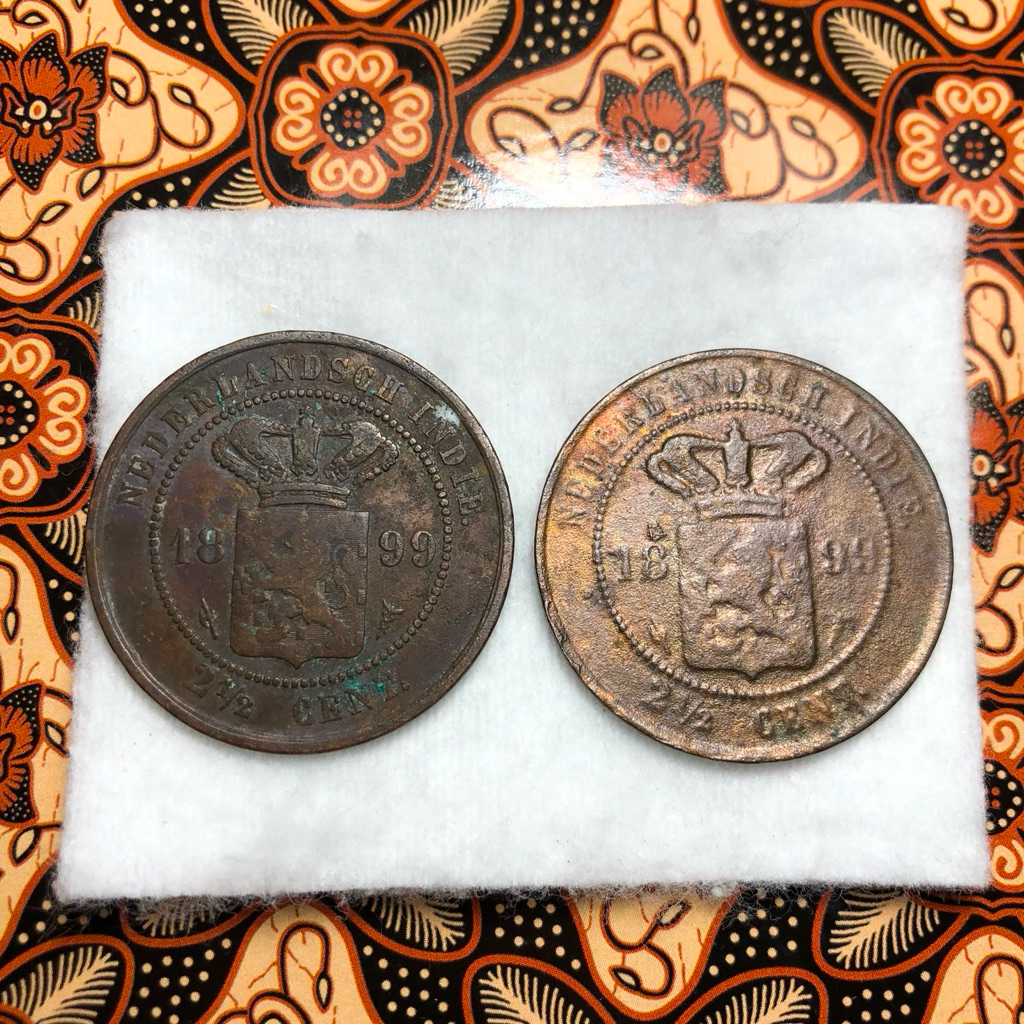 Koin Kuno Benggol 2pcs Tahun 1899