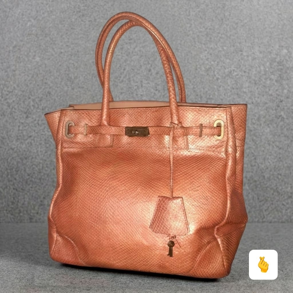 Rookie Bud Tas Wanita Kulit Ular Asli Preloved