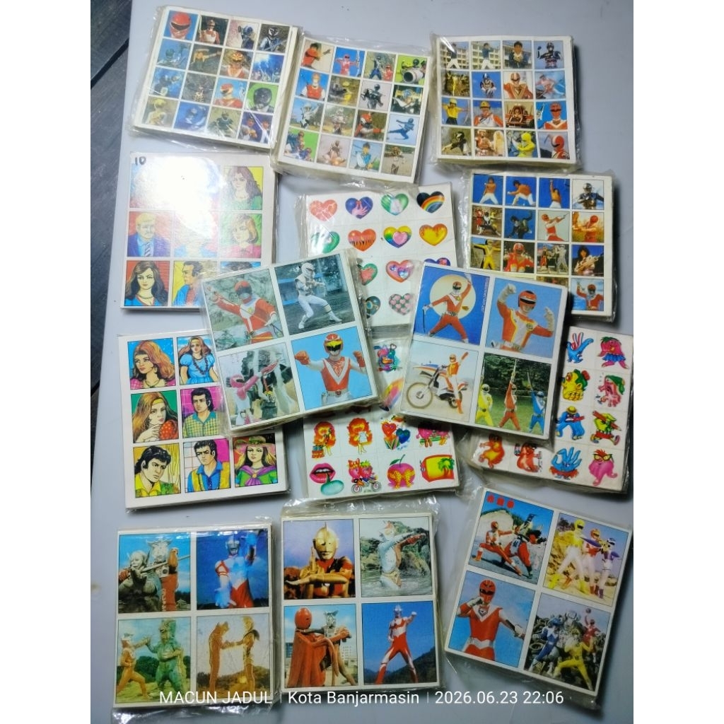 STICKER JADUL, STIKER JADULAN, MAINAN JADUL ERA90AN, MAINAN NOSTALGIA 90AN
