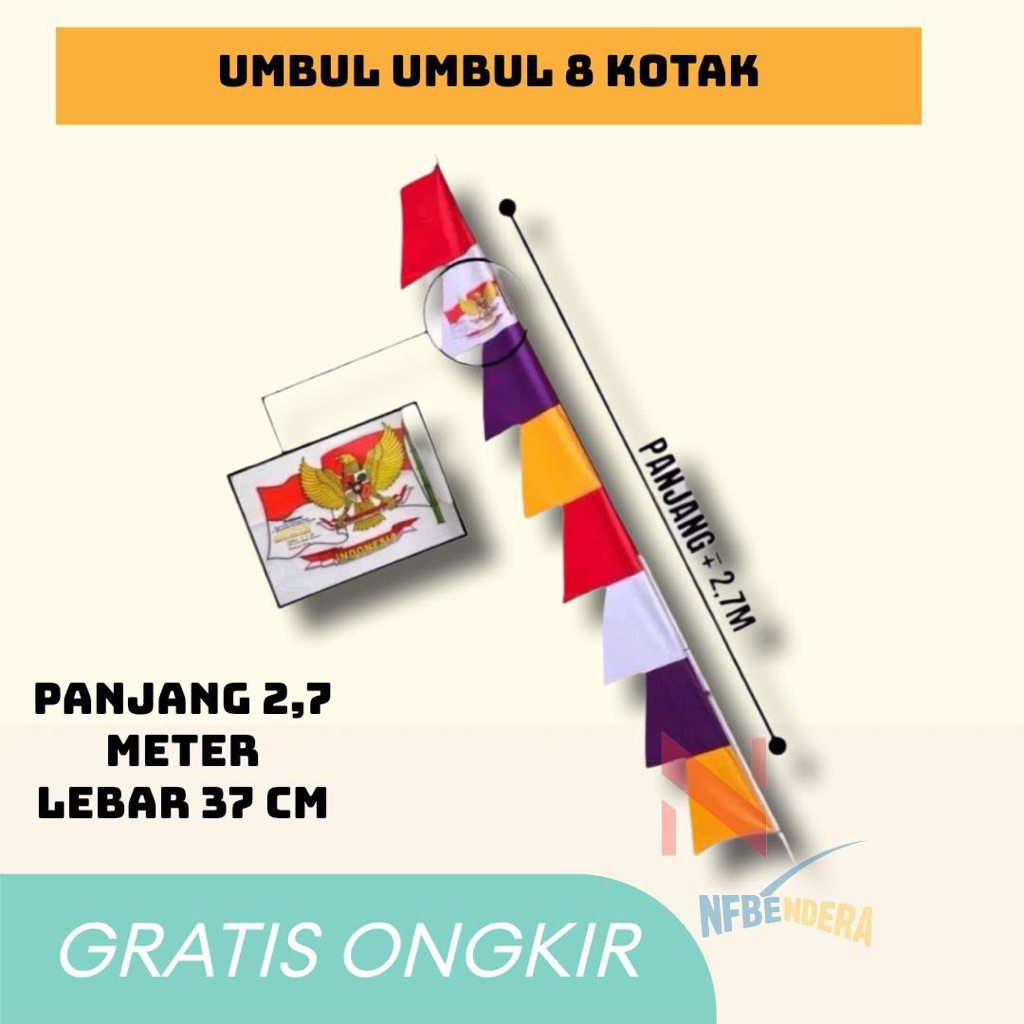 umbul2 warna warni isi 1pcs