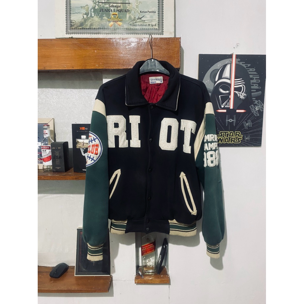 jacket rawtype riot varsity champ tomcat
