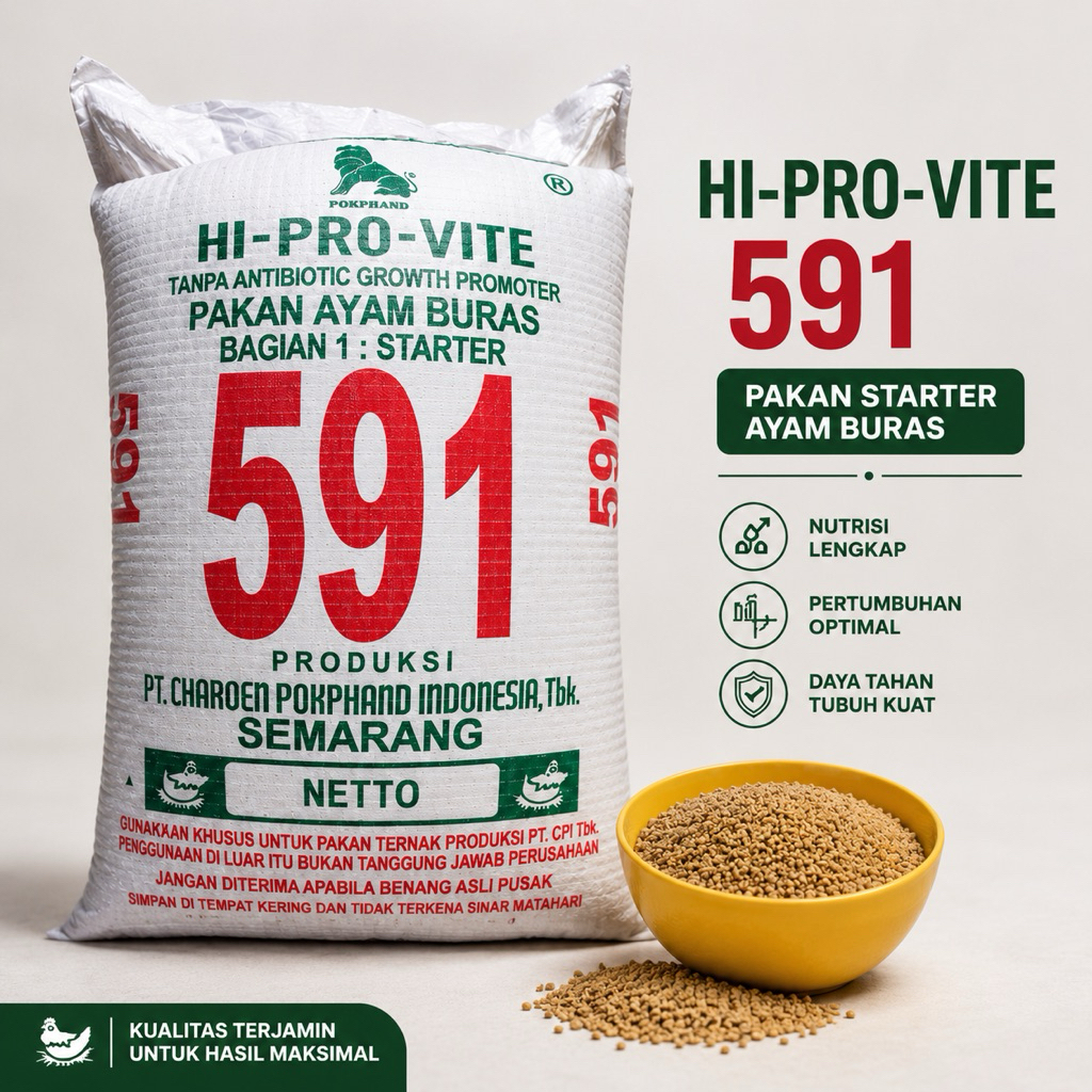 pakan ayam pur 591 pokphand 1kg