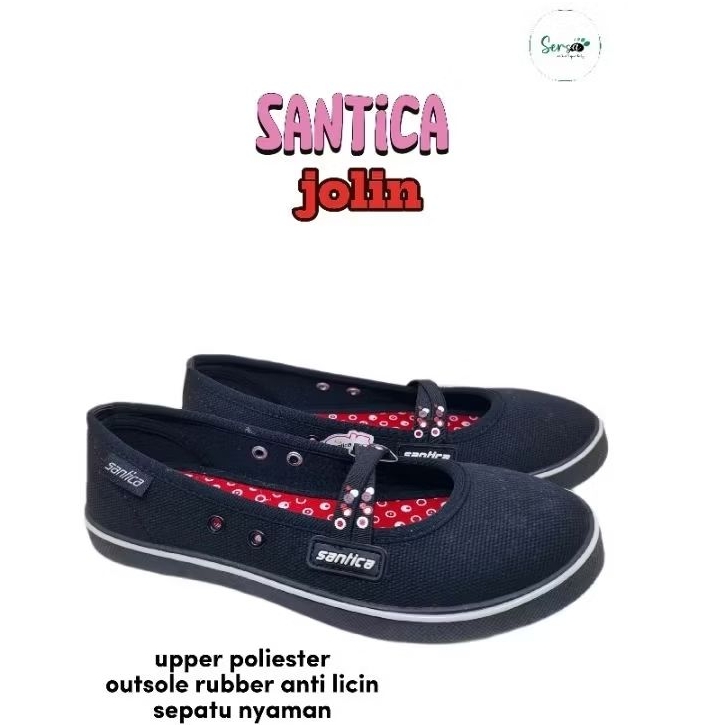 Santica Sepatu Anak Perempuan flat Shoes Jolin Nyaman Antislip
