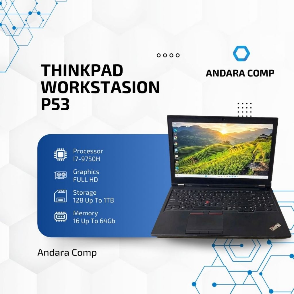 LENOVO THINKPAD WORKSTATION P53 i7-9750H / 64GB RAM