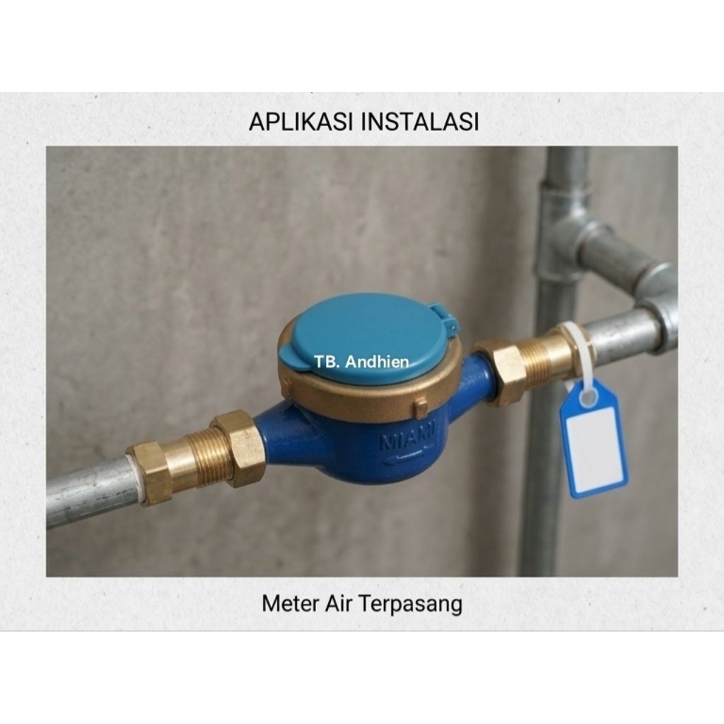 Meter Air Miami/Water Meter (Ukuran 1/2 Inchi)