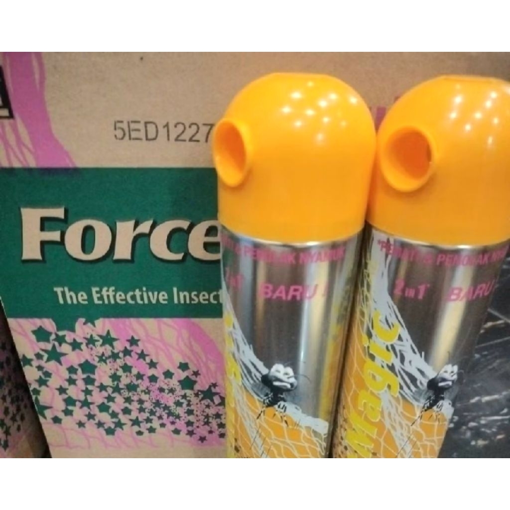 Force Magic Orange 600 ML Obat Nyamuk Semprot 2-In-1