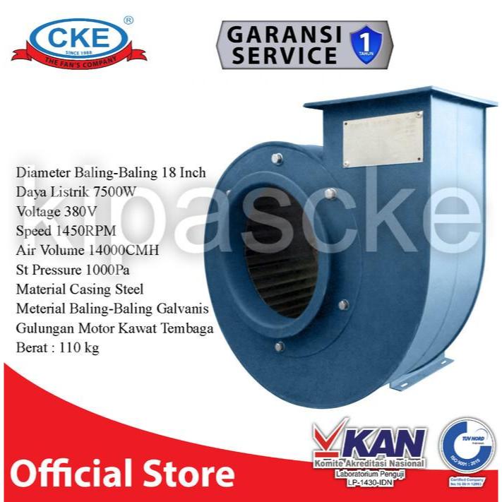 CKE Blower Fan Keong Hisap Udara/Centrifugal 18 Inch Kipas Blower