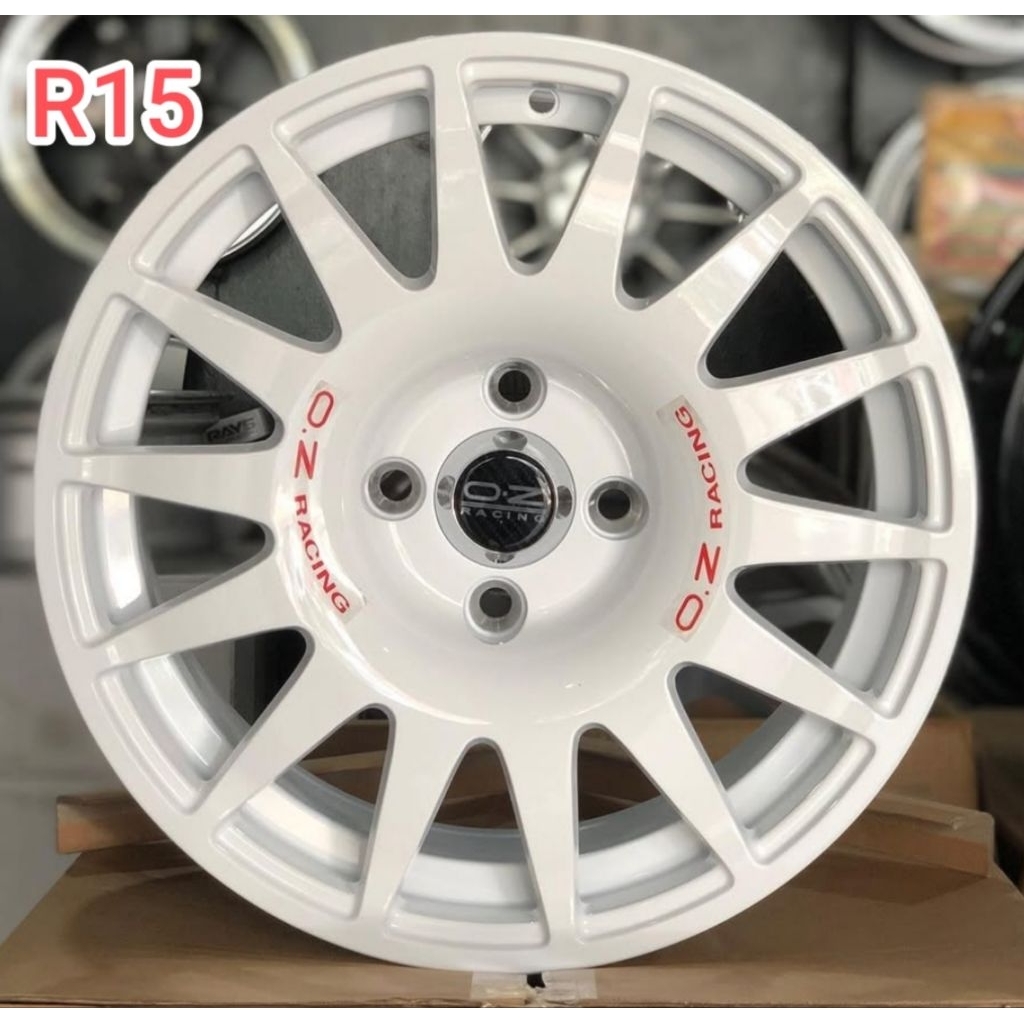 Velg OZ Terra Rally R15 White 4x100