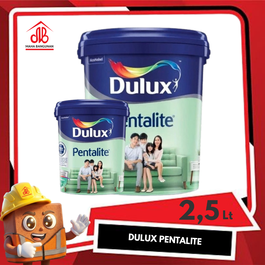 CAT TEMBOK INTERIOR DULUX PENTALITE ANTIBAC SHADY LADY 40609 GALON