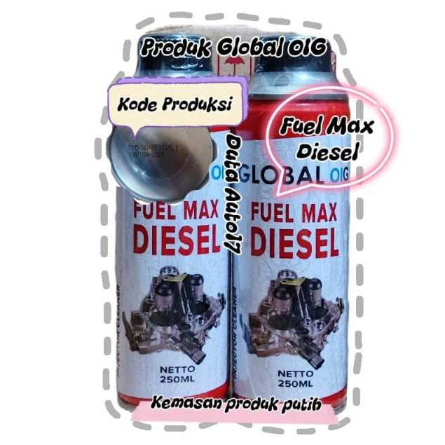 Cairan Pembersih Injector Cleaner Diesel / Fuel System Cleaner 250 Ml Global OIG