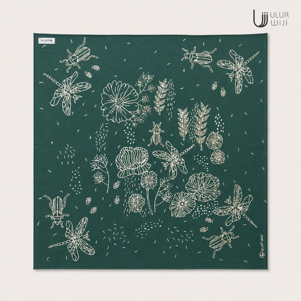 Ulur Wiji - Scarf Batik Tulis Warna Alami
