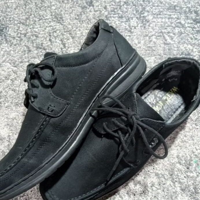 Sepatu Kasual Pria Hitam Model Moccasin Watchout Original Size 41