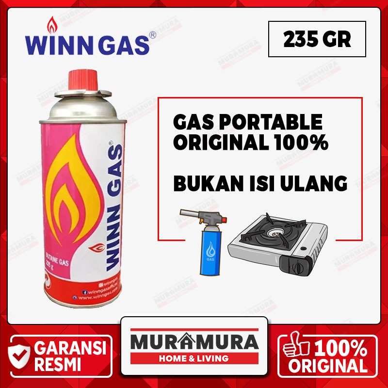 WINN GAS Tabung Gas Kecil Kaleng Butane TGKPINK