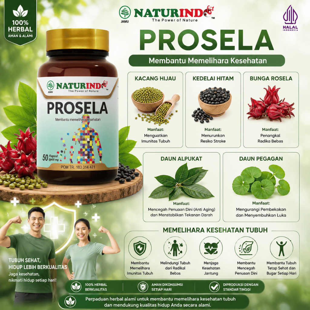 Kapsul Memelihara Kesehatan Tubuh - PROSELA Naturindo