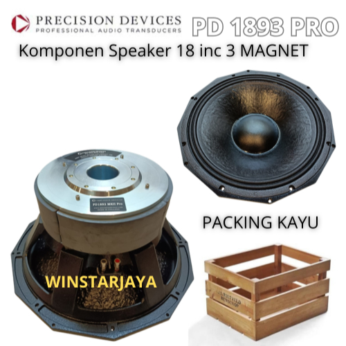 Component 18 Inch Triple Magnet PD1893PRO MKII Speaker Komponen PD 1893pro MKII