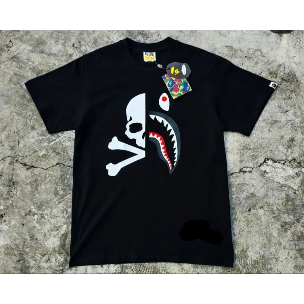 Kaos NEW BAPE Shark Milo Mastermind Tshirt A Bathing Ape New Generation Tshirt Distro Premium 20s Fo
