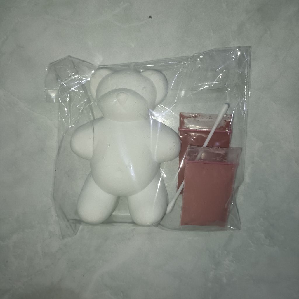 Mainan Gypsum Lukis Model Beruang