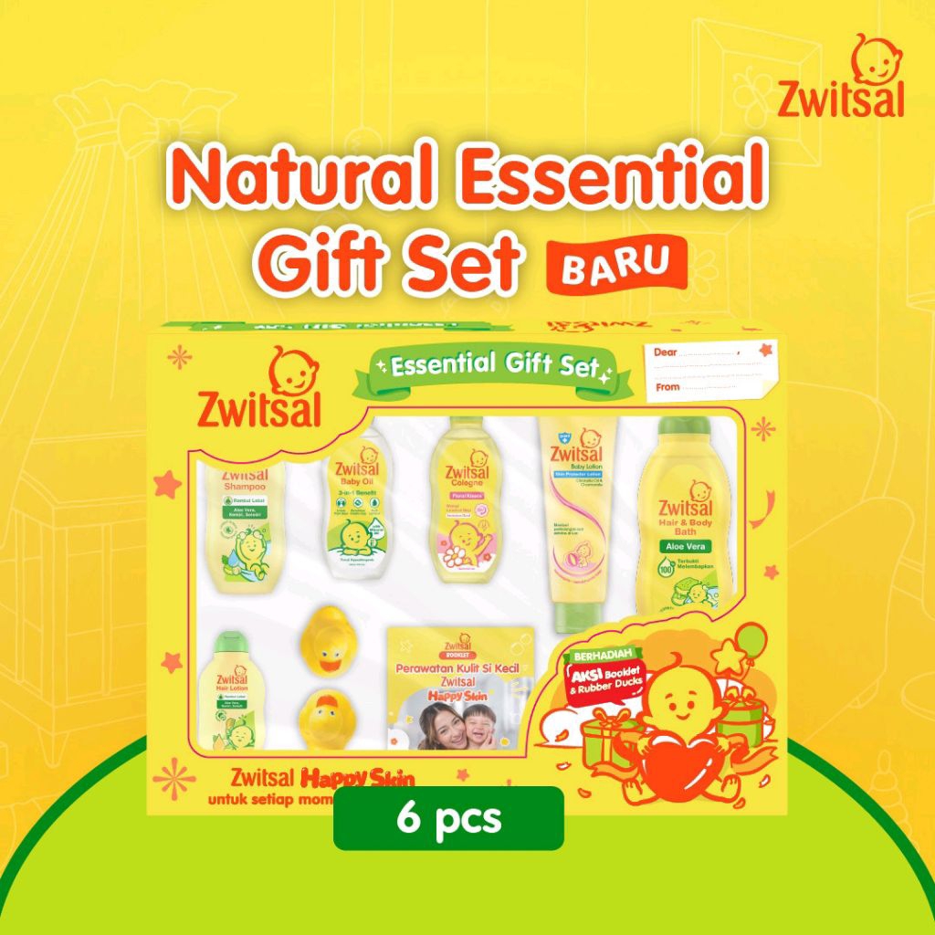 Zwitsal Essential Baby Gift Set Hampers Bayi Zwitsal Natural Paket Perlengkapan Bayi