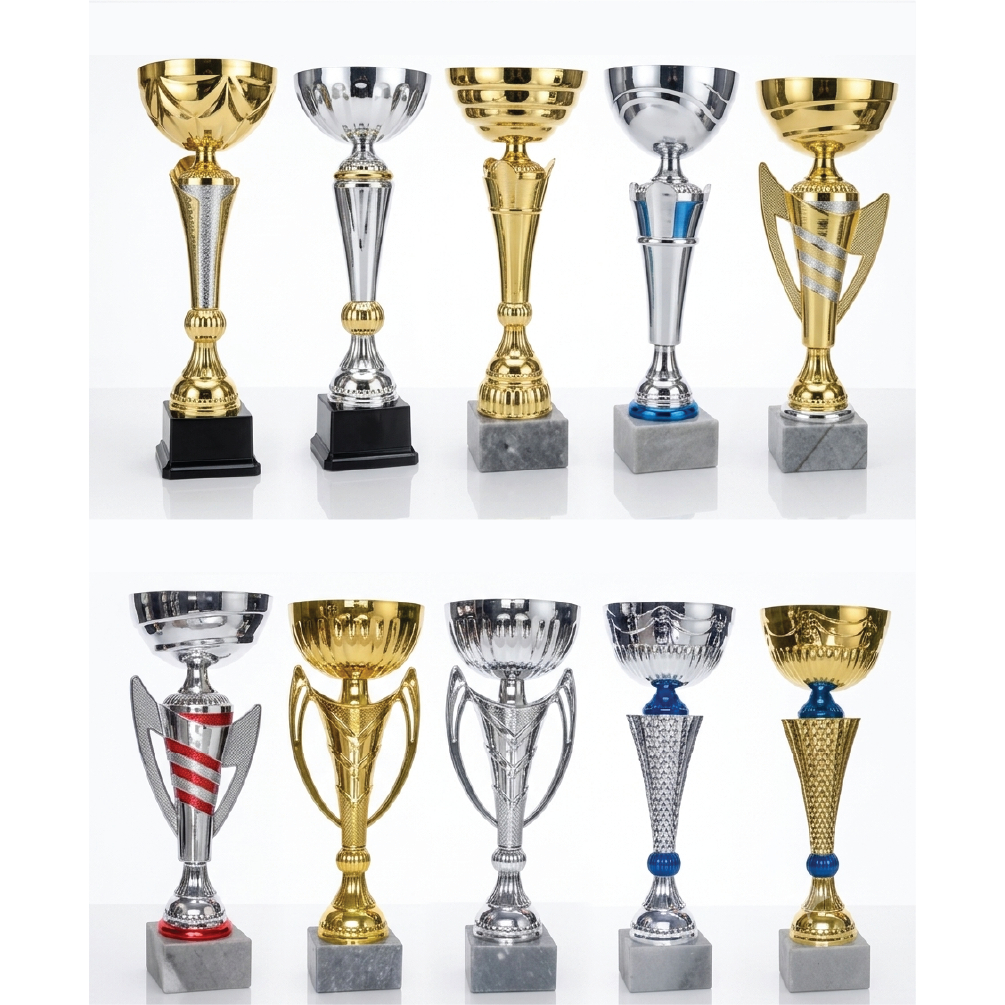 Piala logam, Trophy impor, Set trophy impor, Set piala logam