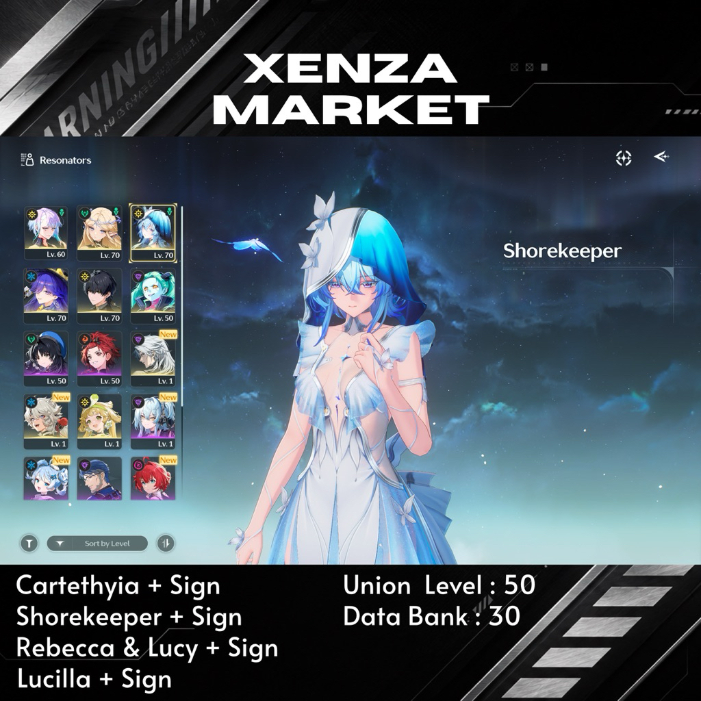 [SEA][UL 49][5SSR + 5SIGN] Shorekeeper + Signature | Lucy + Signature | Cartethyia + Signature | Luc