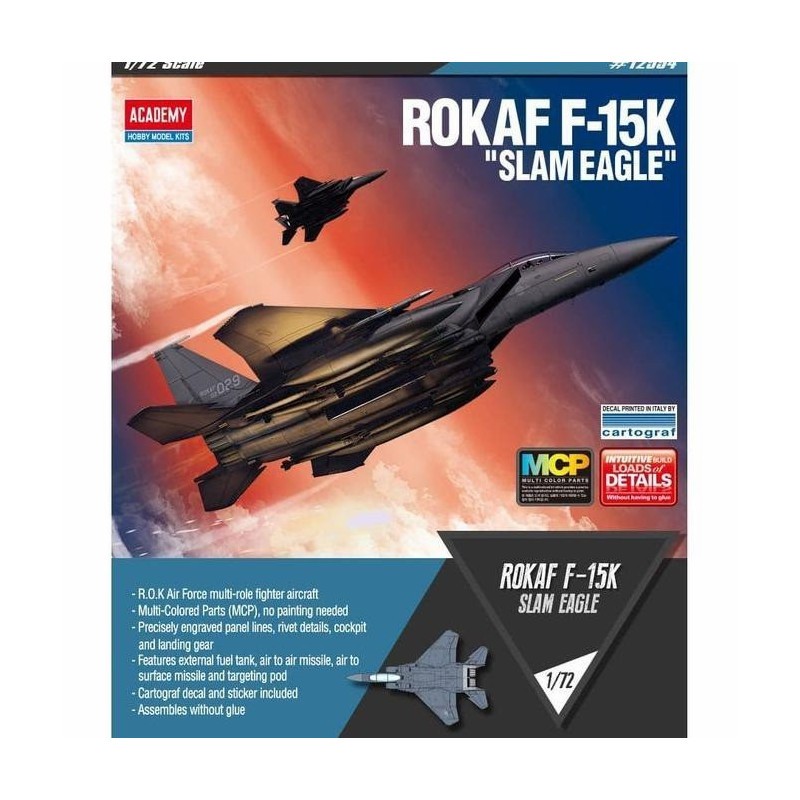 Model Kit Academy 1/72 ROKAF F-15K Slam Eagle AM-12554