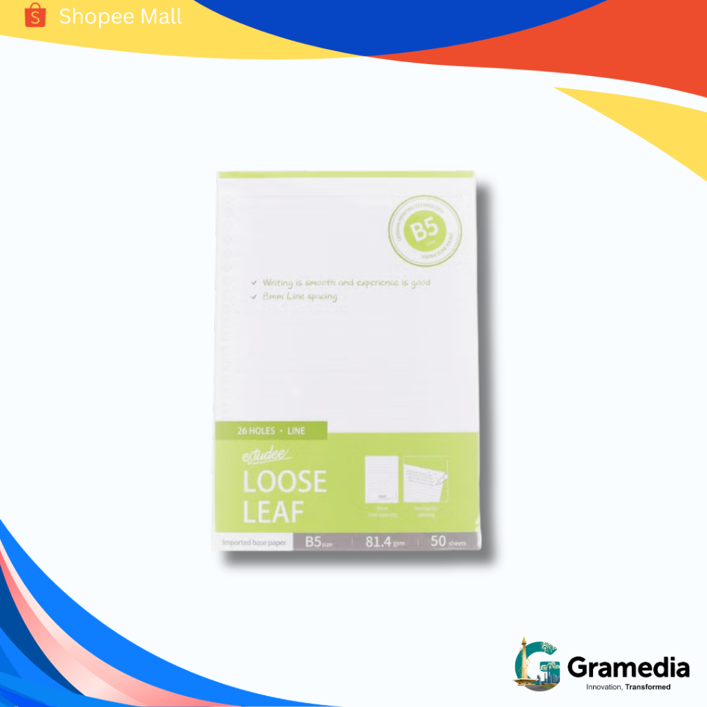 Gramedia MKG - Loose Leaf Estudee Premium - Line 8Mm B5