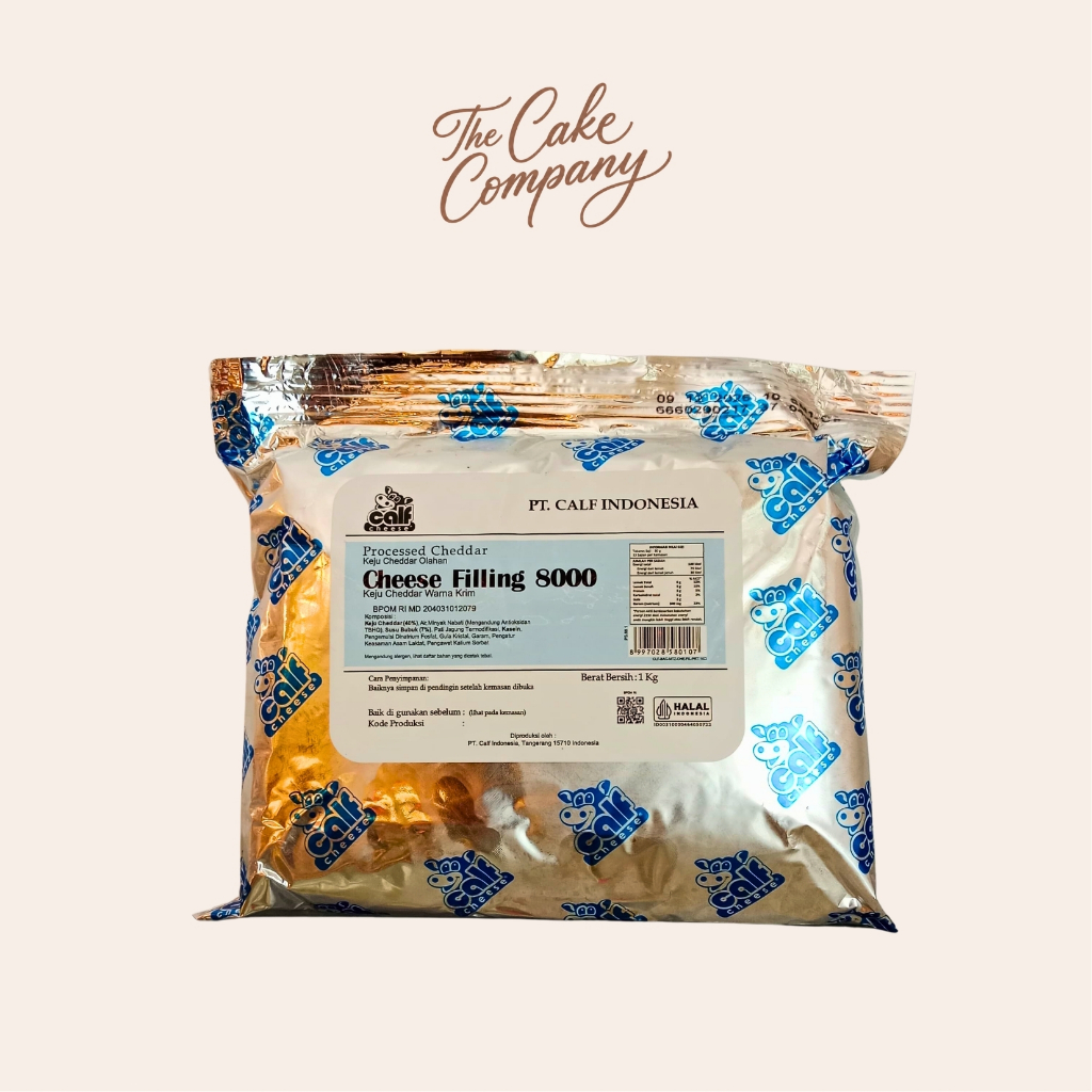 Calf Filling Cheese 8000/Filling Keju/Keju Cheddar Olahan 1kg