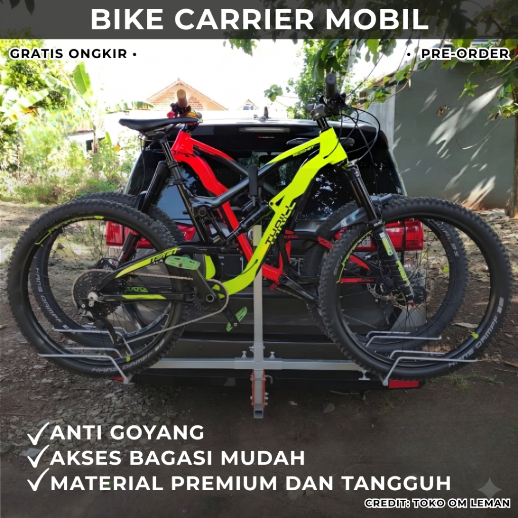 Bike Carrier Mobil / Gantungan Sepeda di Mobil / Rak Sepeda Mobil / Bike Carrier