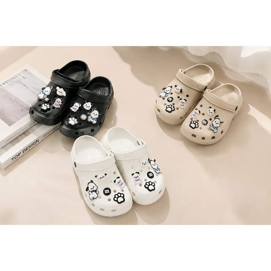 Sandal Crocs Wanita Terlaris 2026 Bahan EVA Super Lembut Sol Tebal Empuk Seperti Injak Kotoran Anti 