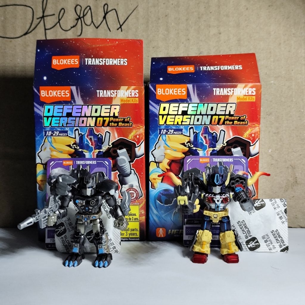 Paket Blokees Secret Nemesis Leo Prime & Secret Nemesis Prime Transformers Galaxy Defender Version 0