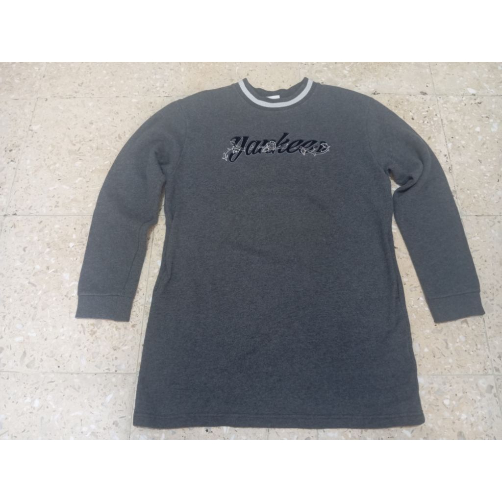 Jaket crewneck mlb yankess original second bekas