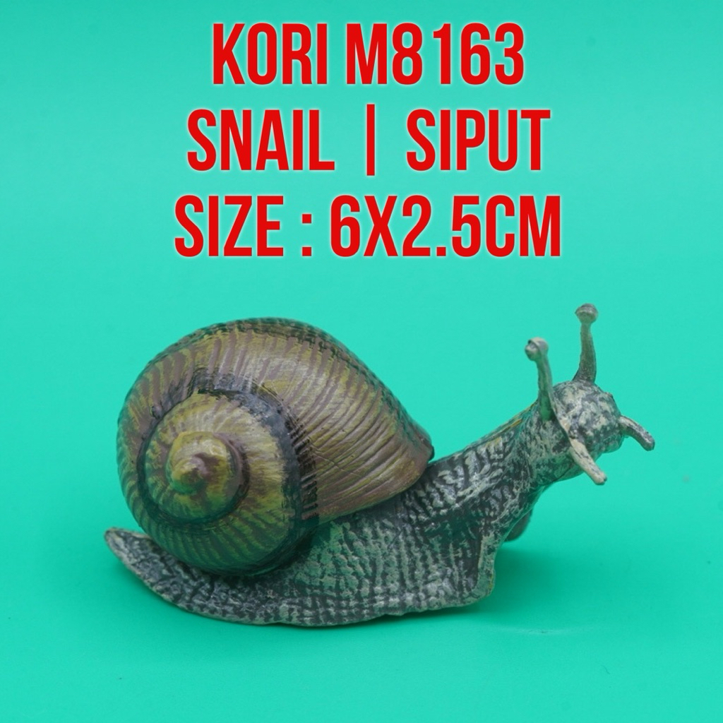 KORI M8163 Snails Snail Slug Siput Bekicot Gastropoda Achatina Fulica | Mainan Figure Binatang Minia