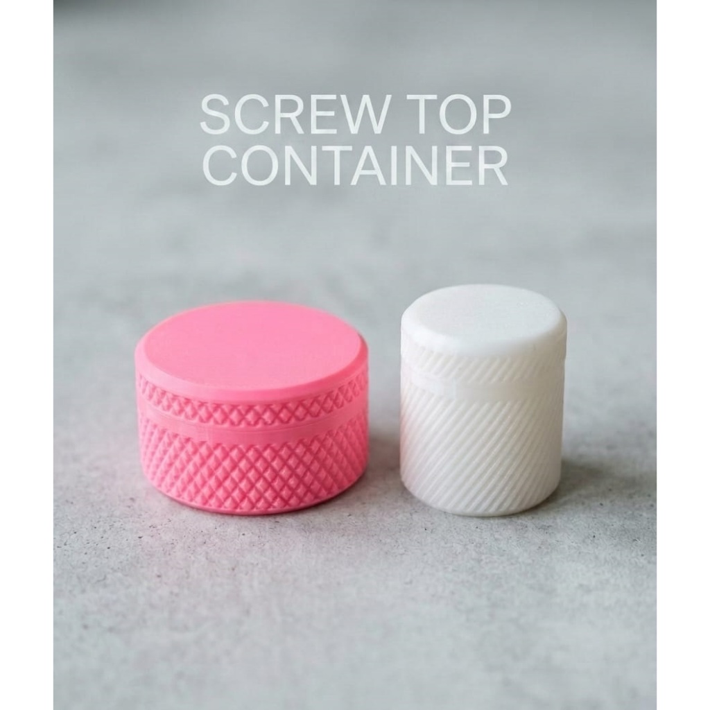 Toples jar container tin can pot jar cream plastik