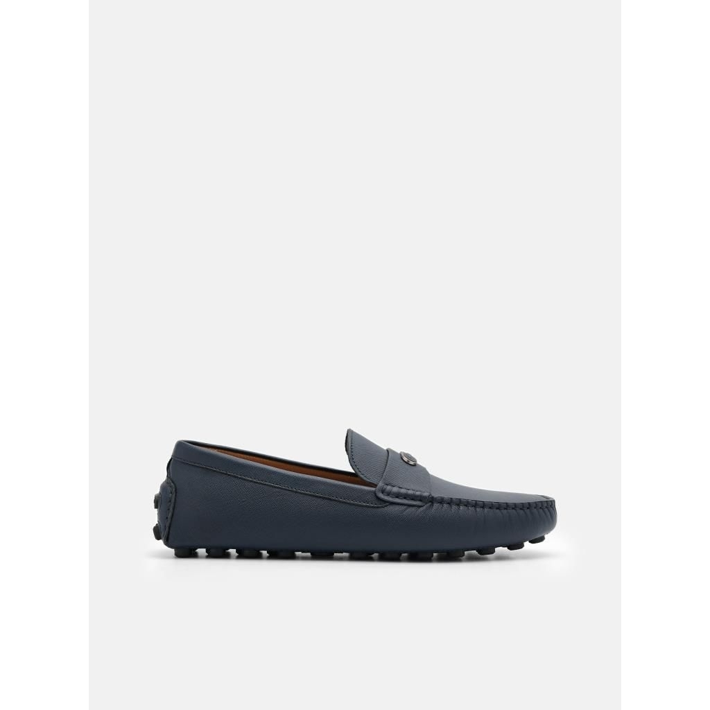 Pedro Men's Leather Embossed Driving Shoes - Sepatu Moccasin Pria Kulit Asli Untuk Harian