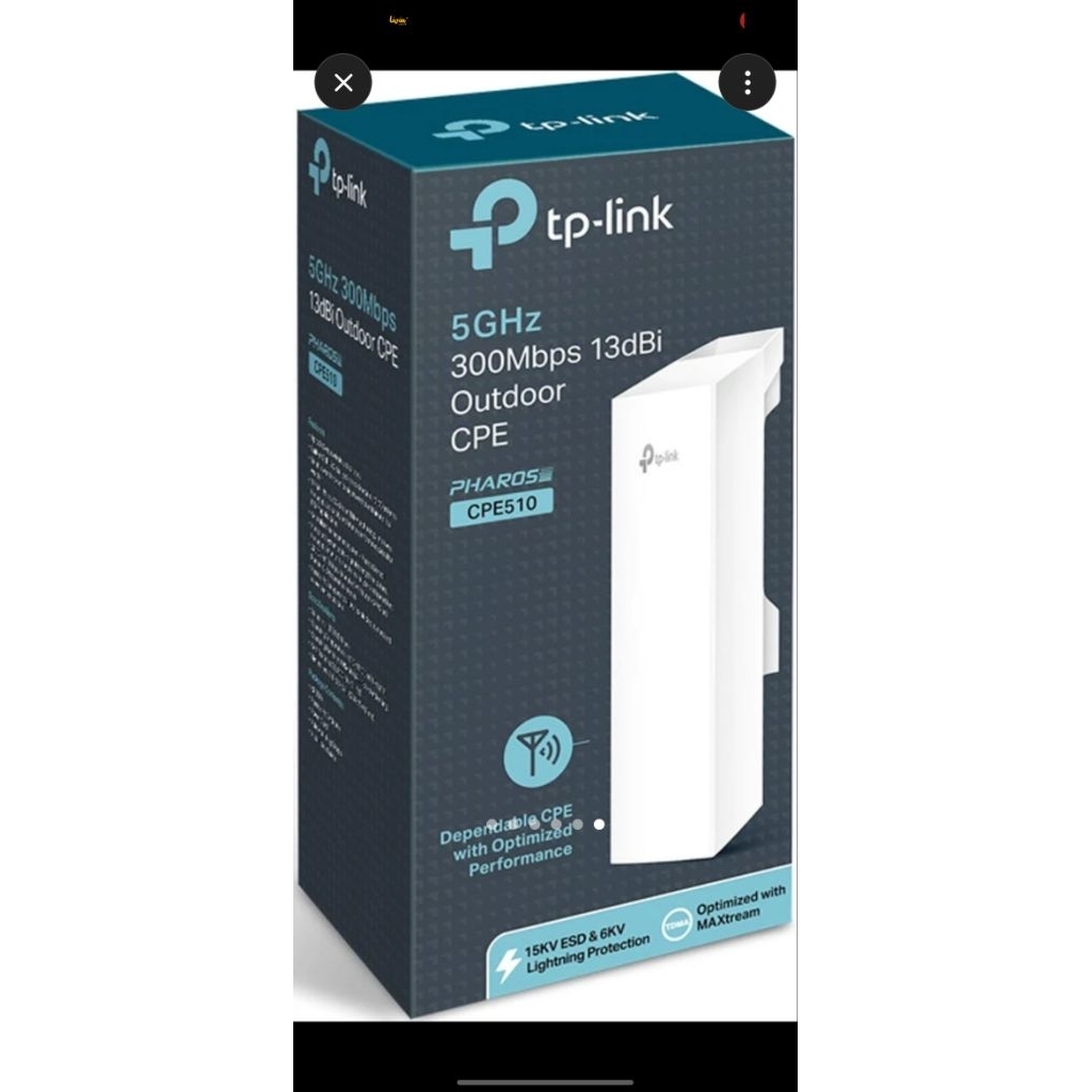 TP-Link Pharos CPE510 5GHz 300Mbps13 dBi Outdoor router