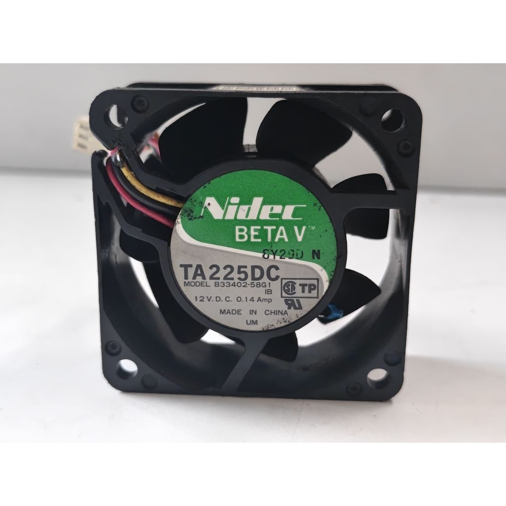 Fan kipas Nidec DC 12V-0,14A 6×6cm 3pin